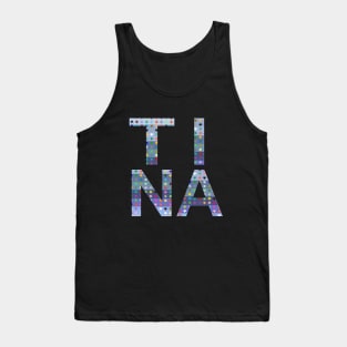 Tina, name, typography Tank Top